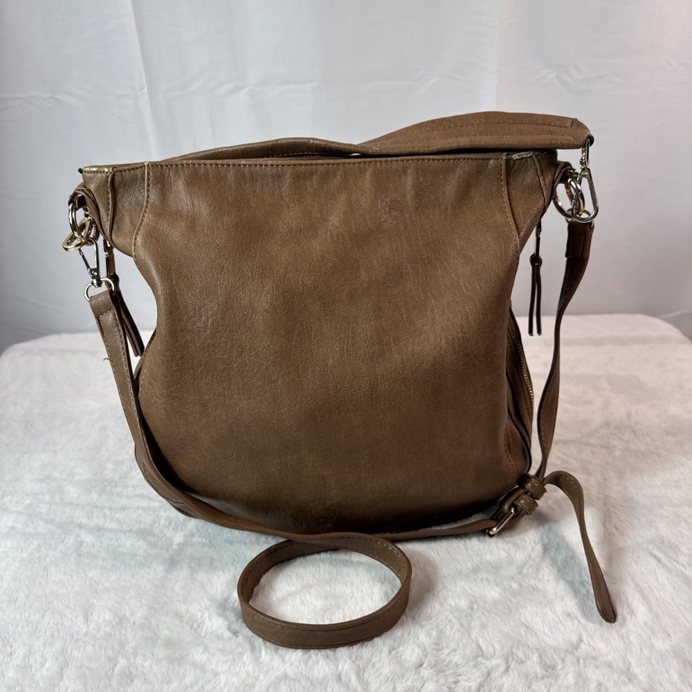 Miztique Vegan Leather Hobo Brown Bag